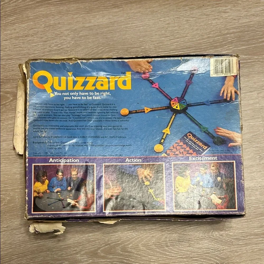 Vintage Quizzard Electronic Quiz Game By Random House 1988 TESTED